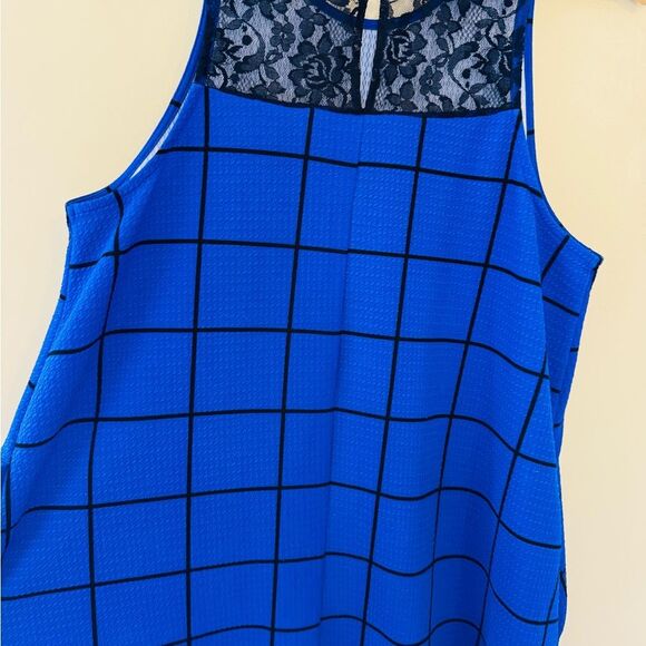 Candie's A-Line Blue Halter Dress for Work - Picture 5 of 10
